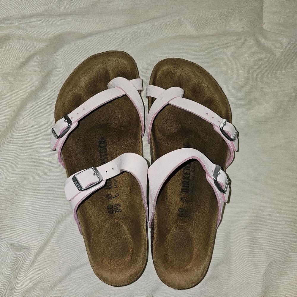 Birkenstock Soft Pink Cross-Strap Sandals